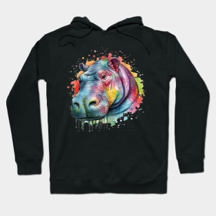 Colorsplash Hippo Hoodie